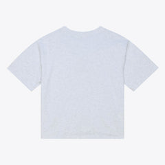 San Diego Padres Women's Script Cropped Boxy T-Shirt - Heather Gray | Mitchell & Ness
