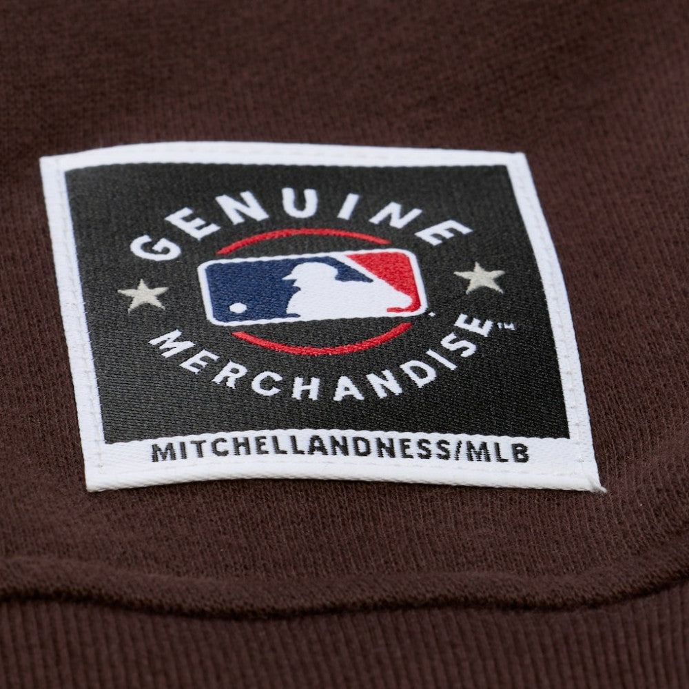 San Diego Padres Women's Script Sweatshirt - Brown | Mitchell & Ness
