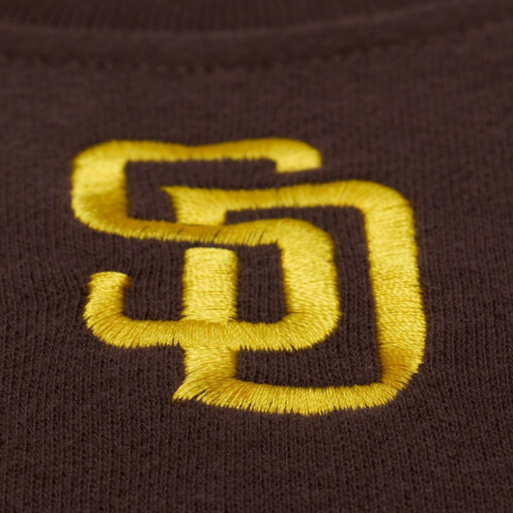 San Diego Padres Women's Script Sweatshirt - Brown | Mitchell & Ness