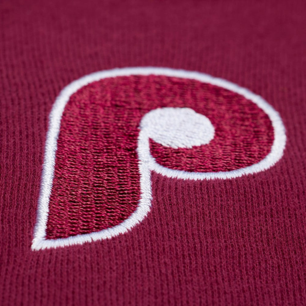 Philadelphia Phillies Women's Script Sweatshirt - Burgundy | Mitchell & Ness