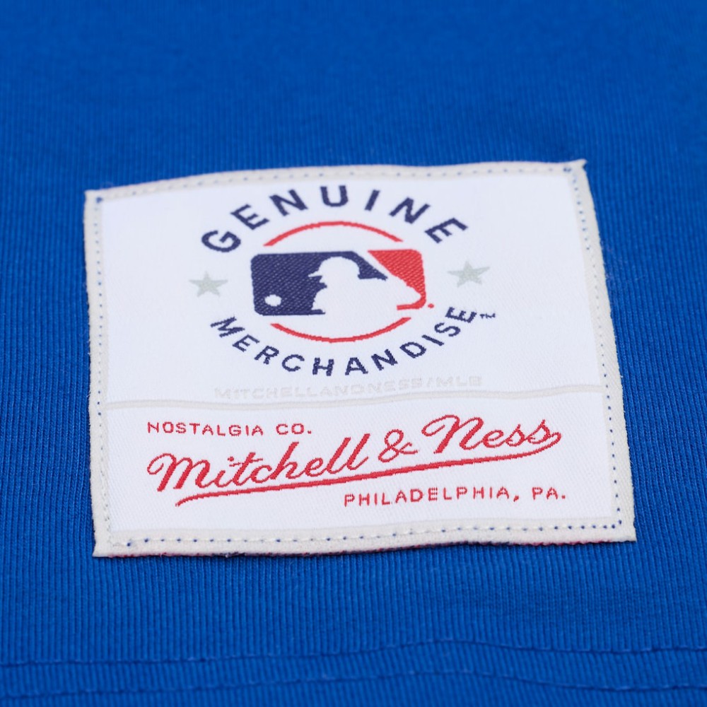 Philadelphia Phillies Women's Pep Rally Cropped Boxy T-Shirt - Royal | Mitchell & Ness