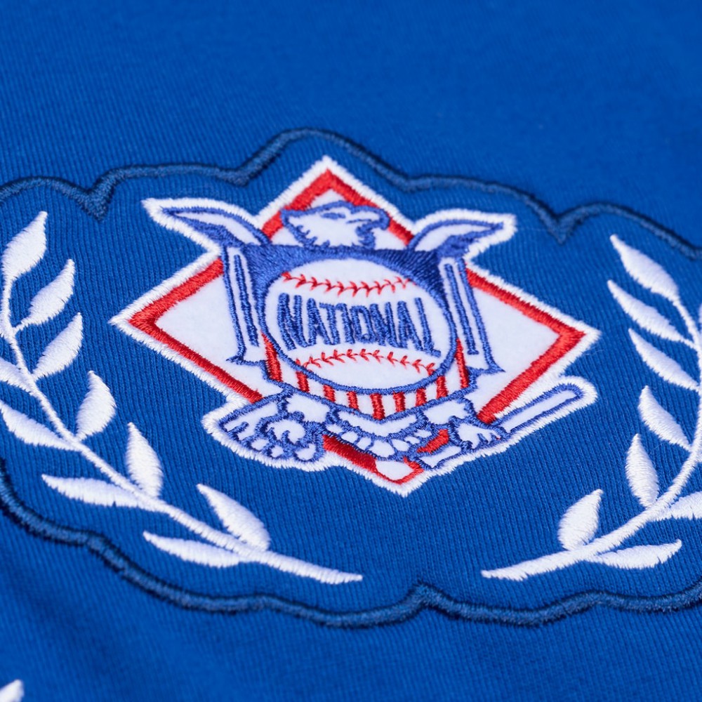Philadelphia Phillies Women's Pep Rally Cropped Boxy T-Shirt - Royal | Mitchell & Ness