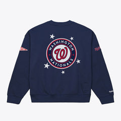 Washington Nationals Women's Pep Rally Sweatshirt - Navy | Mitchell & Ness