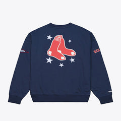 Boston Red Sox Women's Pep Rally Sweatshirt - Navy | Mitchell & Ness