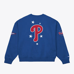 Philadelphia Phillies Women's Pep Rally Sweatshirt - Royal | Mitchell & Ness