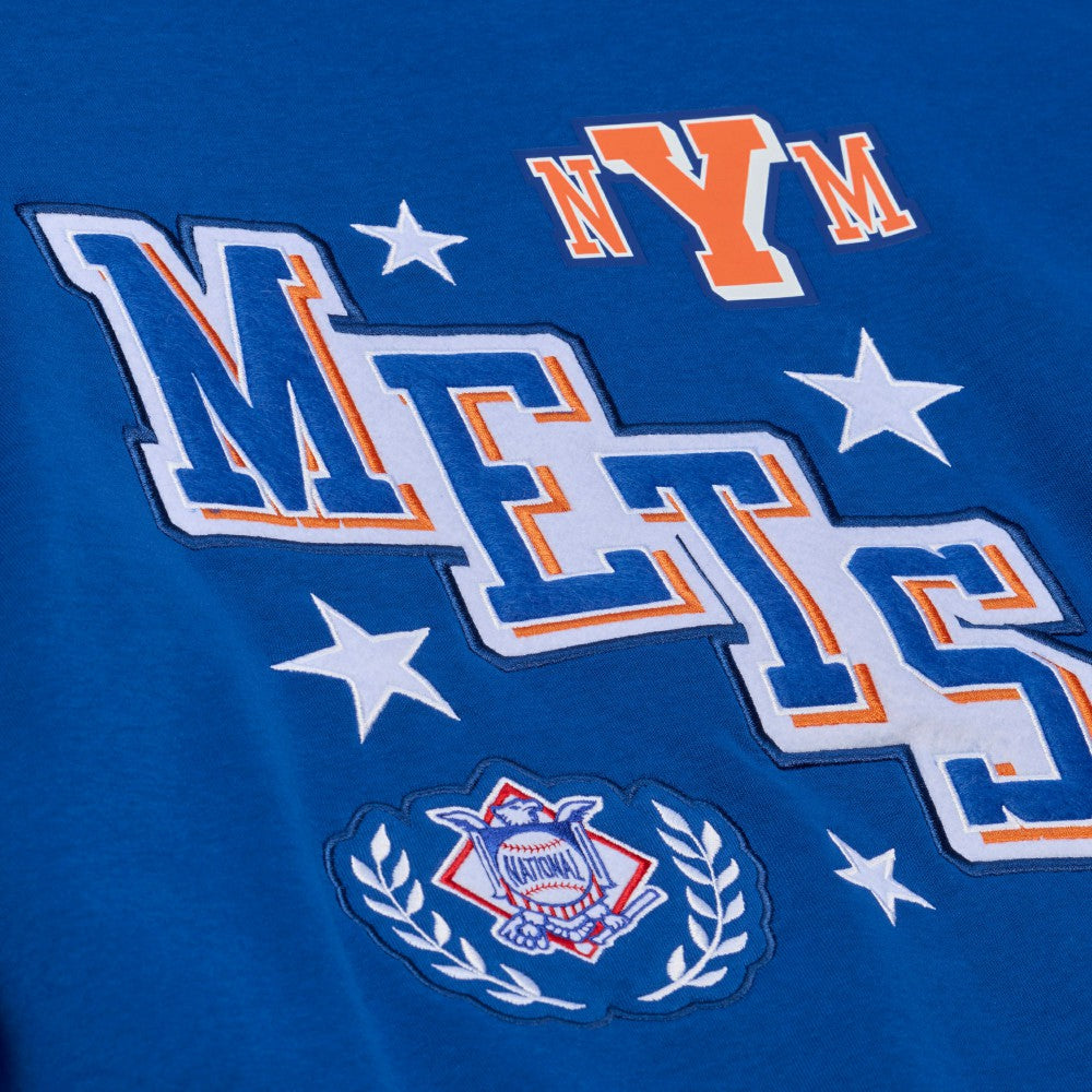 New York Mets Women's Pep Rally Sweatshirt - Royal | Mitchell & Ness