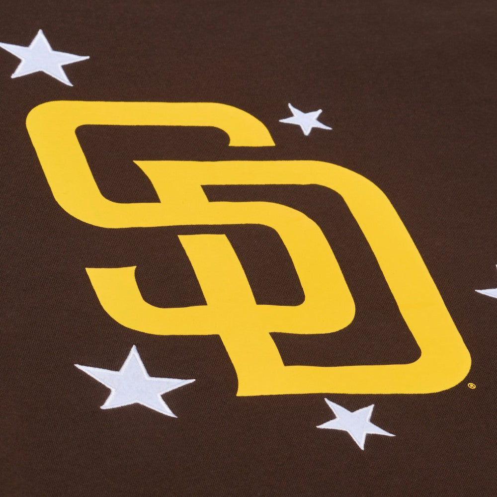 San Diego Padres Women's Pep Rally Sweatshirt - Brown | Mitchell & Ness