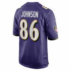 Cornelius Johnson Baltimore Ravens Team Game Jersey - Purple | Nike on sale