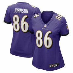 Cornelius Johnson Baltimore Ravens Women's Team Game Jersey - Purple | Nike sale