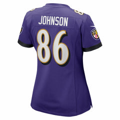 Cornelius Johnson Baltimore Ravens Women's Team Game Jersey - Purple | Nike sale