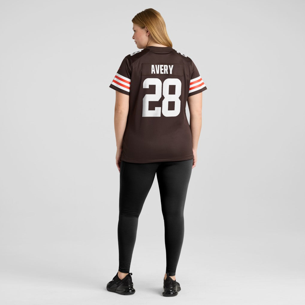 Tre Avery Cleveland Browns Women's Team Game Jersey - Brown | Nike for sale