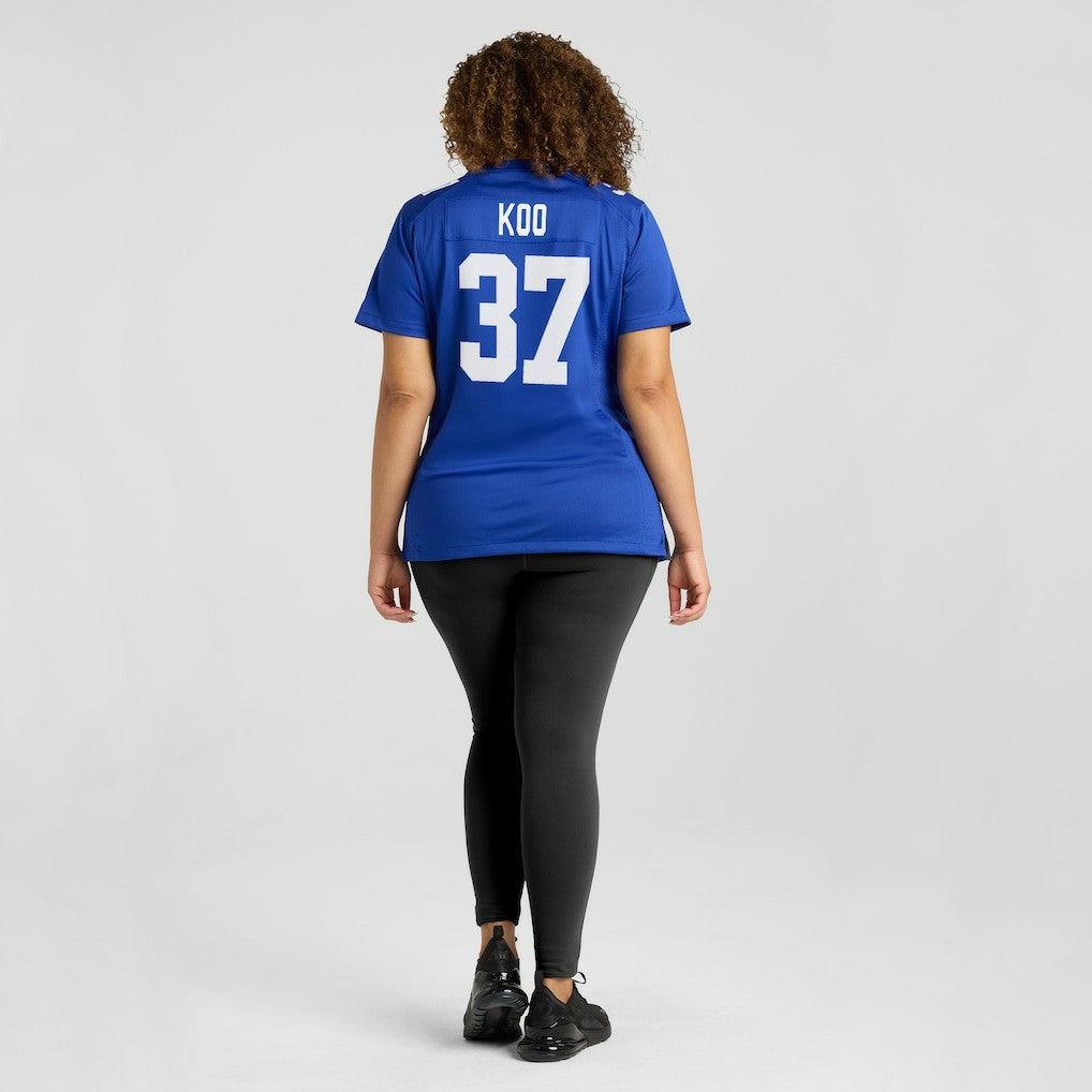 Younghoe Koo New York Giants Women's Team Game Jersey - Royal | Nike for sale