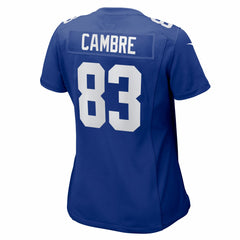 Dalen Cambre New York Giants Women's Team Game Jersey - Royal | Nike sale