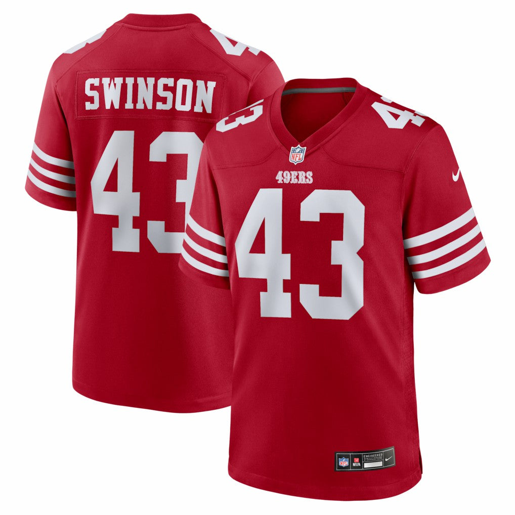 Messiah Swinson San Francisco 49ers Team Game Jersey - Scarlet | Nike cheap