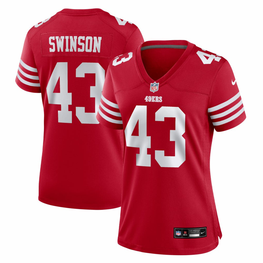Messiah Swinson San Francisco 49ers Women's Team Game Jersey - Scarlet | Nike on sale
