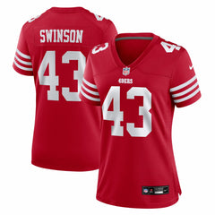 Messiah Swinson San Francisco 49ers Women's Team Game Jersey - Scarlet | Nike on sale