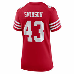 Messiah Swinson San Francisco 49ers Women's Team Game Jersey - Scarlet | Nike on sale