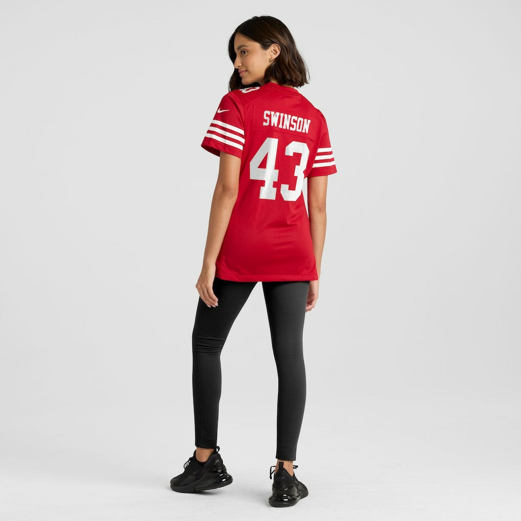 Messiah Swinson San Francisco 49ers Women's Team Game Jersey - Scarlet | Nike on sale