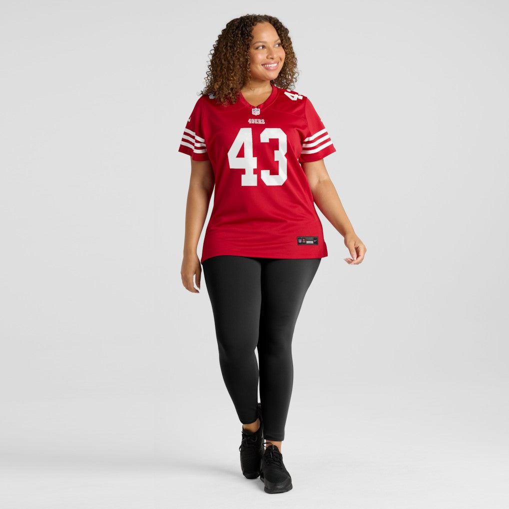 Messiah Swinson San Francisco 49ers Women's Team Game Jersey - Scarlet | Nike on sale