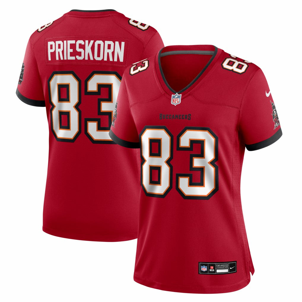 Caden Prieskorn Tampa Bay Buccaneers Women's Team Game Jersey - Red | Nike outlet