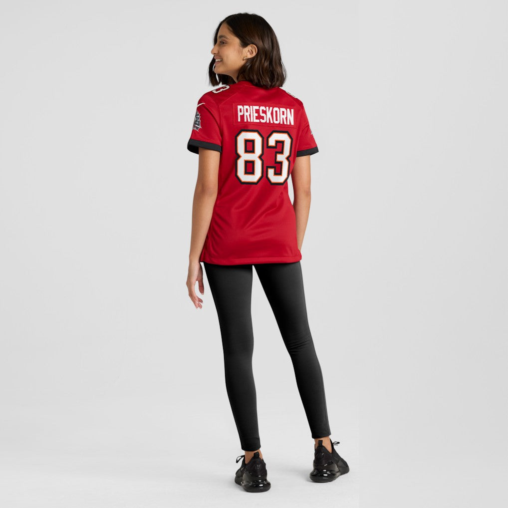 Caden Prieskorn Tampa Bay Buccaneers Women's Team Game Jersey - Red | Nike outlet