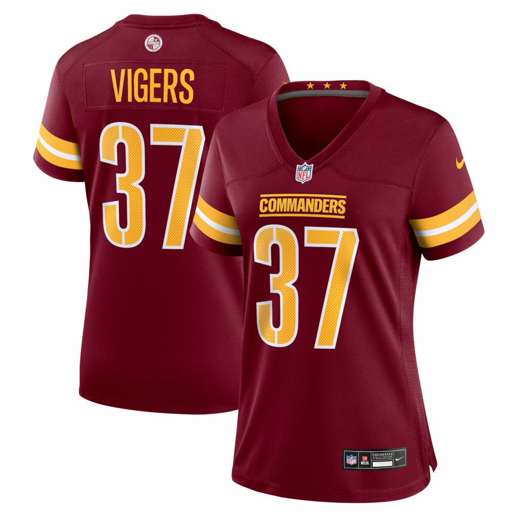 Car'lin Vigers Washington Commanders Women's Team Game Jersey - Burgundy | Nike outlet