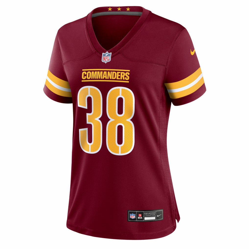 Chase Edmonds Washington Commanders Women's Team Game Jersey - Burgundy | Nike for sale