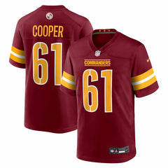 Tyler Cooper Washington Commanders Team Game Jersey - Burgundy | Nike for sale