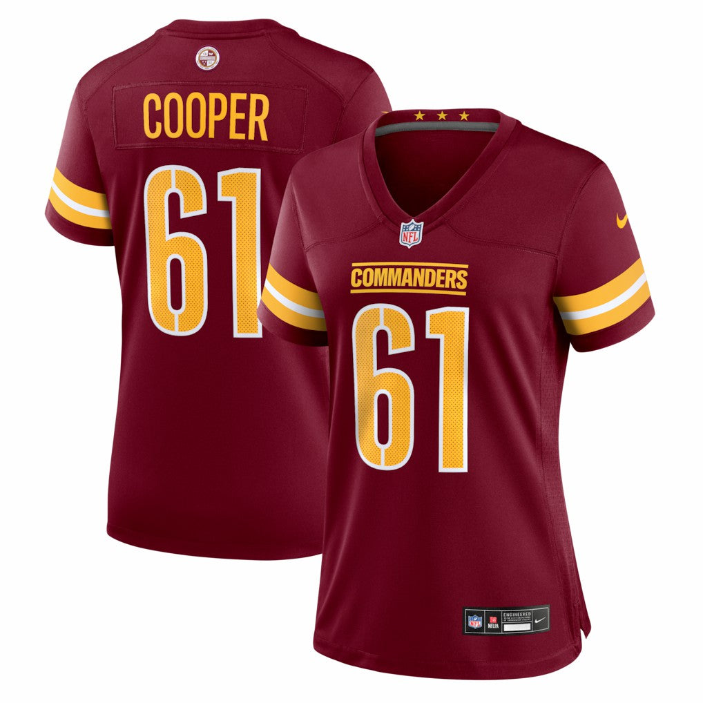 Tyler Cooper Washington Commanders Women's Team Game Jersey - Burgundy | Nike on sale