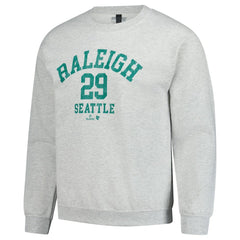 Cal Raleigh MLBPA BreakingT Unisex Player Name & Number Sweatshirt - Heather Gray