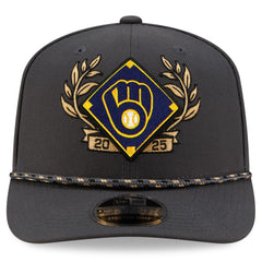 Milwaukee Brewers 2025 National League Division Series Champions 9SEVENTY Adjustable Hat - Charcoal | New Era