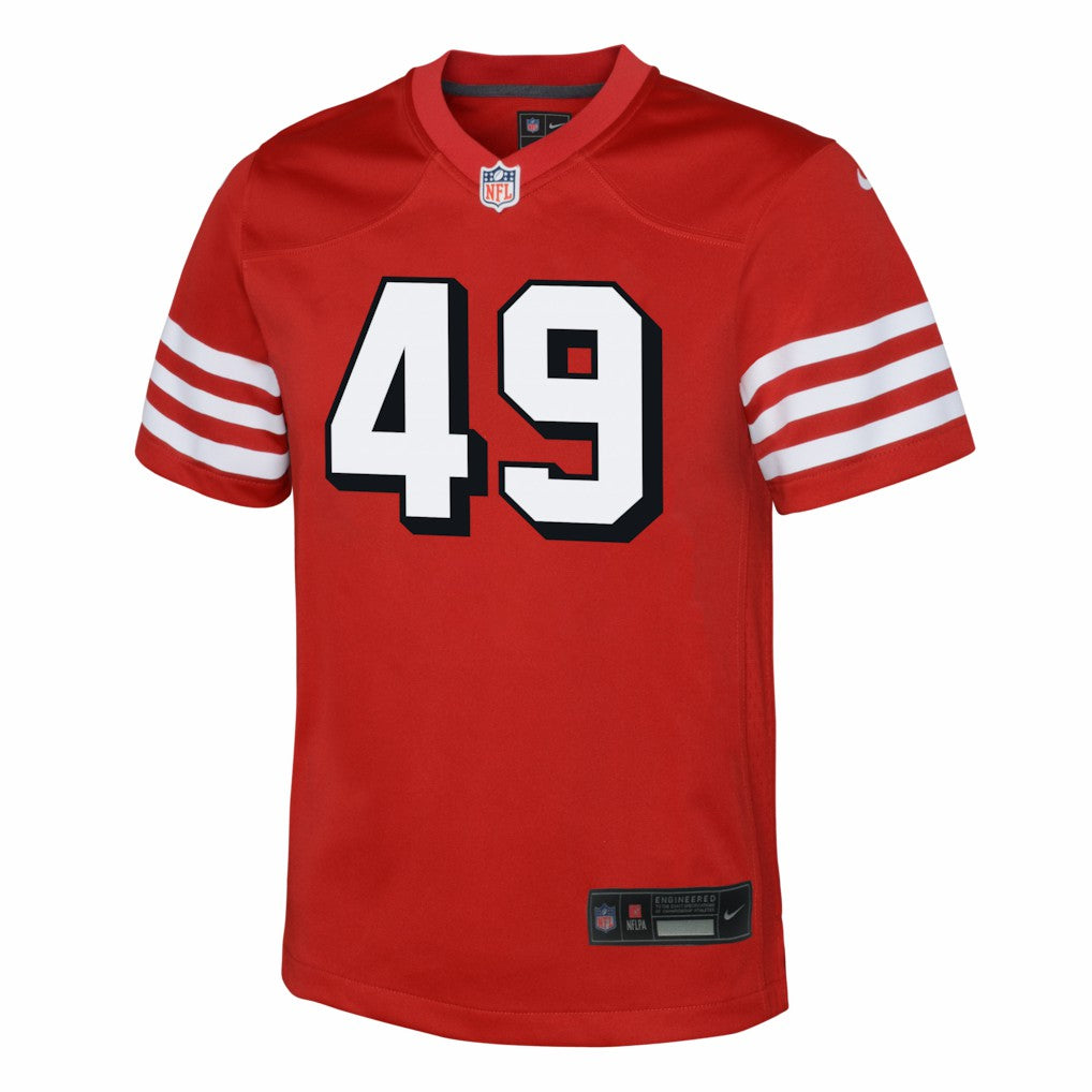 The Faithful San Francisco 49ers Youth Alternate 2 Game Jersey - Scarlet | Nike online