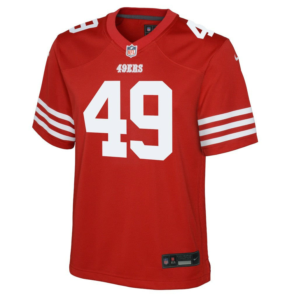The Faithful San Francisco 49ers Youth Team Game Jersey - Scarlet | Nike for sale