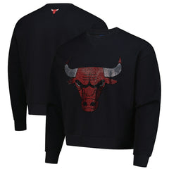 Chicago Bulls Terez Unisex Oversized Gemstone Logo Sweatshirt - Black outlet