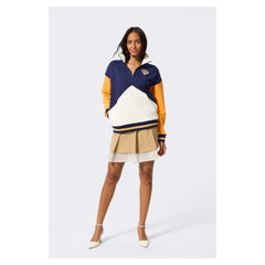 New York Knicks Terez Unisex Colorblock Quarter-Zip Pullover - Navy/White shop