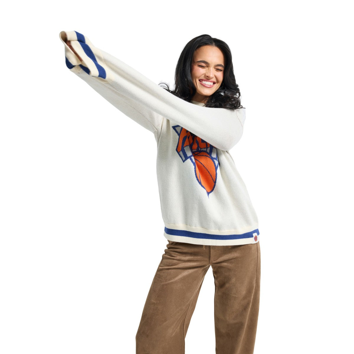 New York Knicks Terez Unisex Oversized Sweater - Cream online
