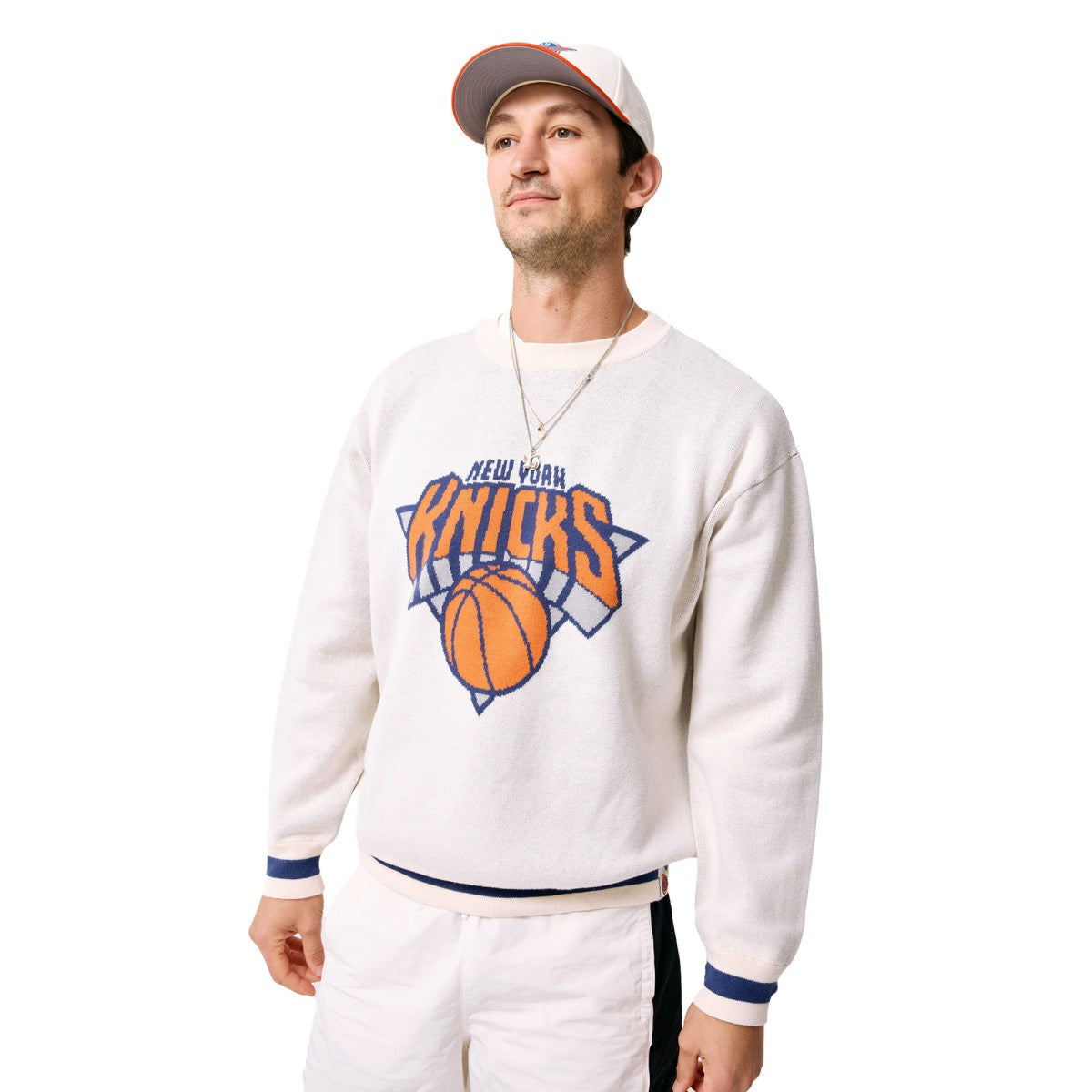 New York Knicks Terez Unisex Oversized Sweater - Cream online