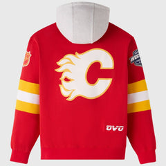 Calgary Flames OVO x NHL Fleece Hoodie Red