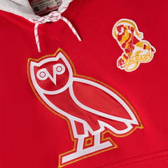 Calgary Flames OVO x NHL Fleece Hoodie Red