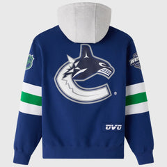 Vancouver Canucks OVO x NHL Fleece Hoodie Blue