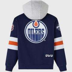 Edmonton Oilers OVO x NHL Fleece Hoodie Navy