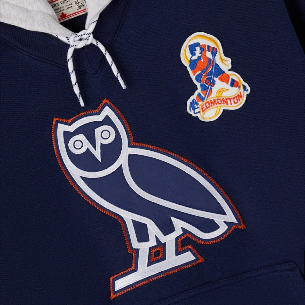 Edmonton Oilers OVO x NHL Fleece Hoodie Navy