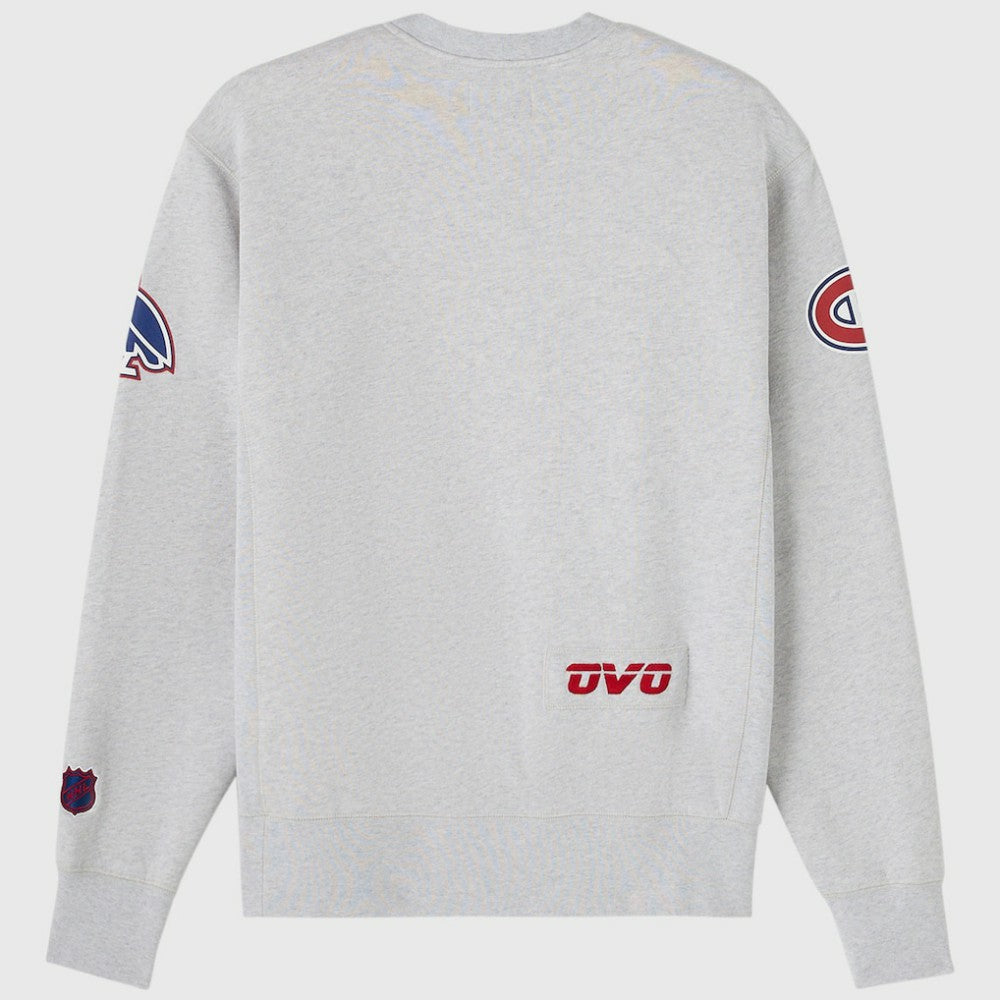 Montreal Canadiens OVO x NHL Fleece Sweatshirt Heather Gray