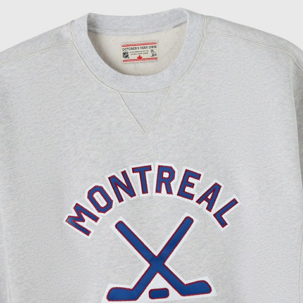 Montreal Canadiens OVO x NHL Fleece Sweatshirt Heather Gray