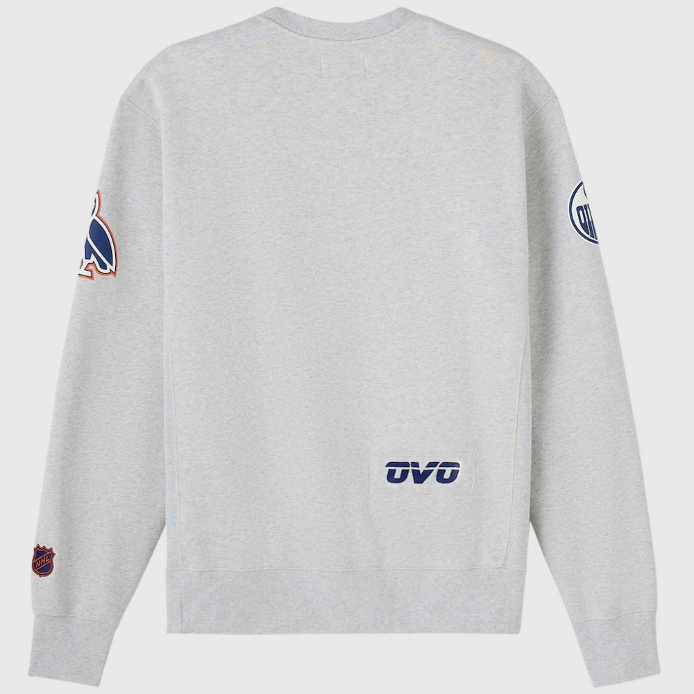 Edmonton Oilers OVO x NHL Fleece Sweatshirt Heather Gray