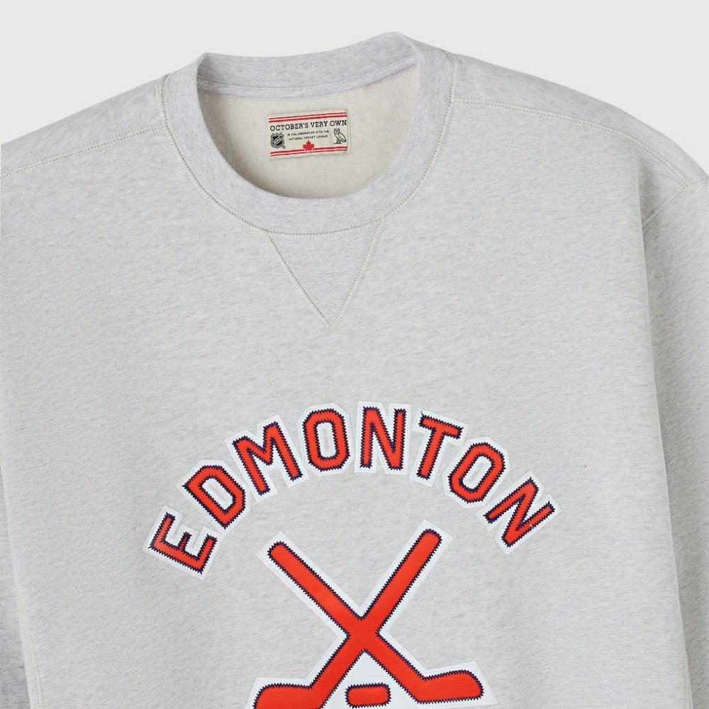Edmonton Oilers OVO x NHL Fleece Sweatshirt Heather Gray