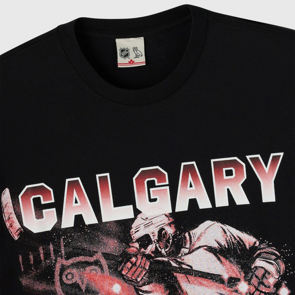 Calgary Flames OVO x NHL Graphic T-Shirt Black