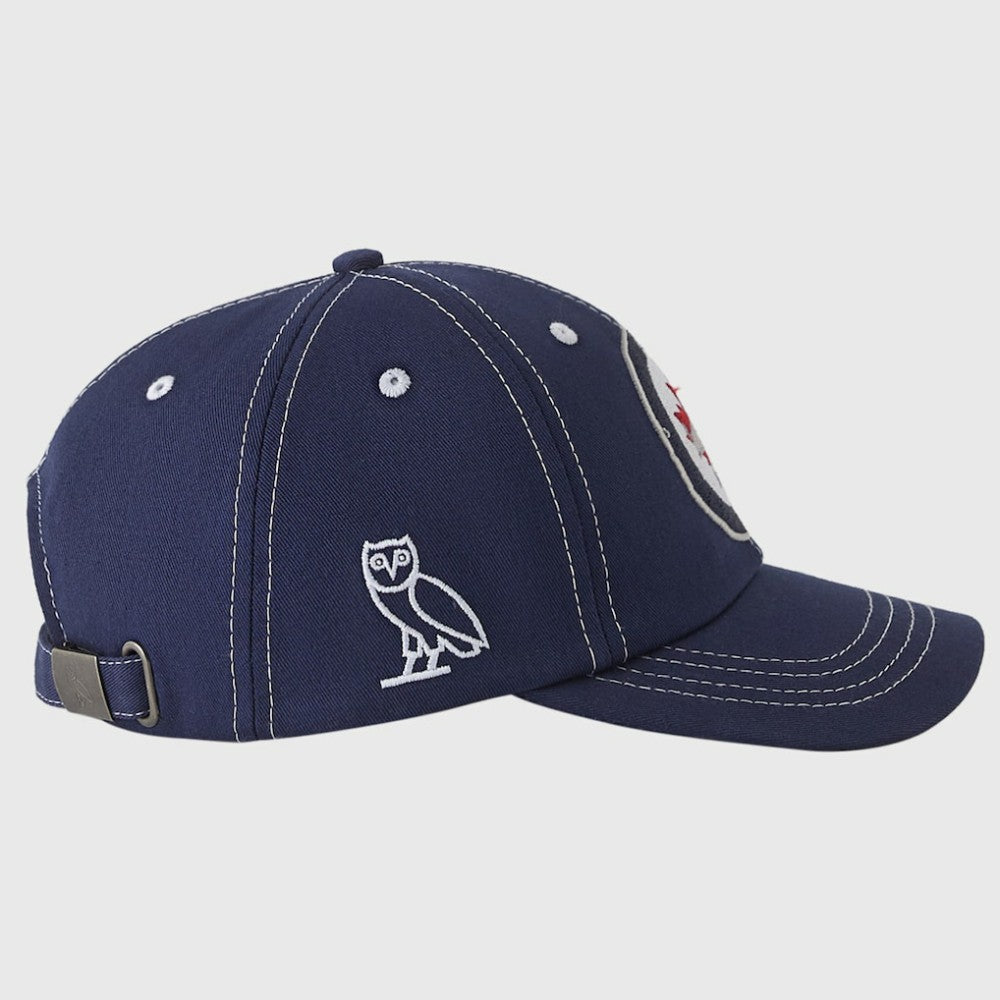 Winnipeg Jets OVO x NHL Adjustable Sport Hat Navy
