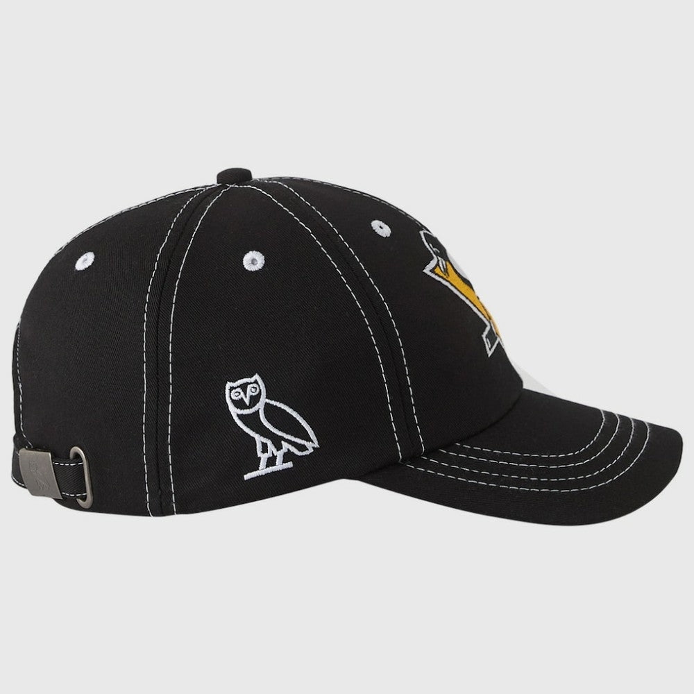 Pittsburgh Penguins OVO x NHL Adjustable Sport Hat Black