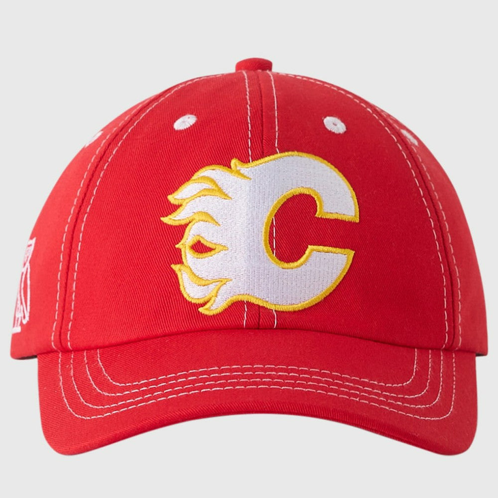 Calgary Flames OVO x NHL Adjustable Sport Hat Red